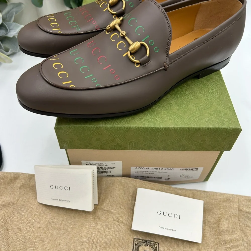 Men's Gucci, Jordaan 100th anniversary horse bit loafer size 8 fits 9 US - Picture 6 of 12